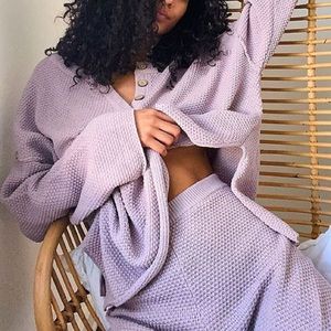 Hailee Sweater Set in Lilac